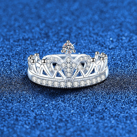 [Garvey]DREAMY CROWN MOISSANITE RING - 1.2CT ELEGANT PRINCESS STYLE