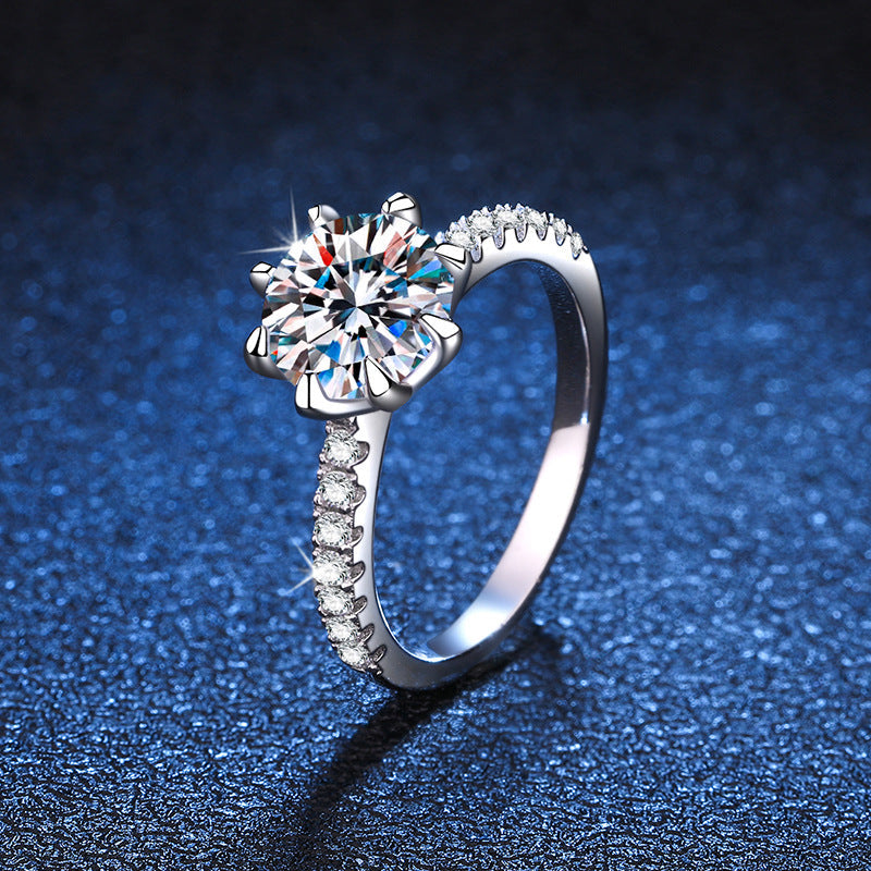 [Garvey]BOLD TIGER CLAW MOISSANITE ENGAGEMENT RING