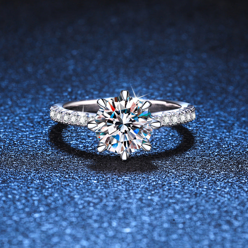 [Garvey]BOLD TIGER CLAW MOISSANITE ENGAGEMENT RING