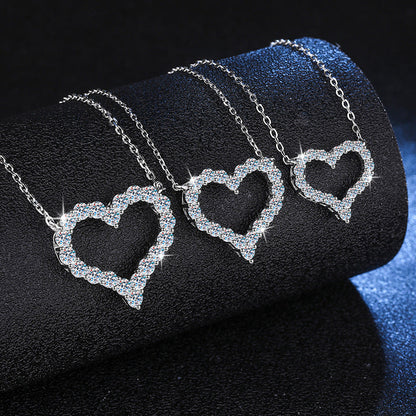[Garvey]ROMANTIC HEART MOISSANITE PENDANT NECKLACE