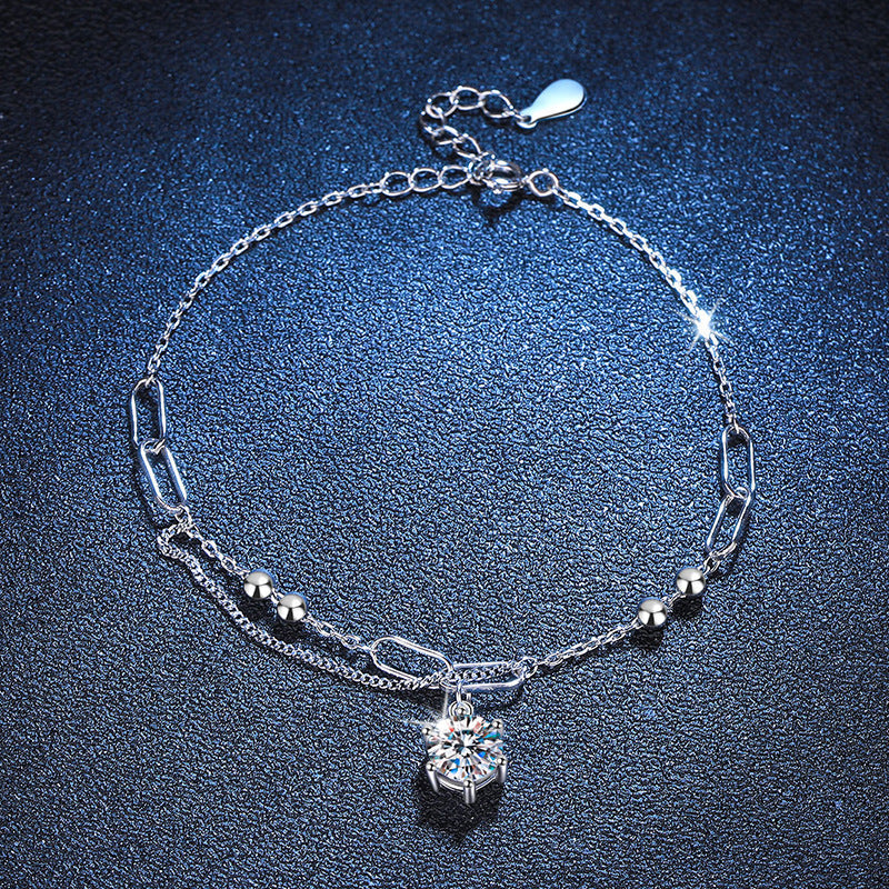 [Garvey]CLASSIC SOLITAIRE MOISSANITE BRACELET