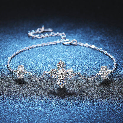 [Garvey]CLOVER LUCKY CHARM MOISSANITE BRACELET
