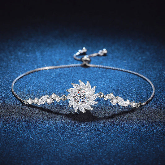 [Garvey]RADIANT SUNFLOWER MOISSANITE BRACELET