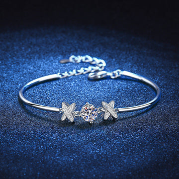 [Garvey]ELEGANT BOW-KNOT MOISSANITE BRACELET