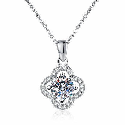 [Garvey]CLASSIC CLOVER MOISSANITE PENDANT NECKLACE