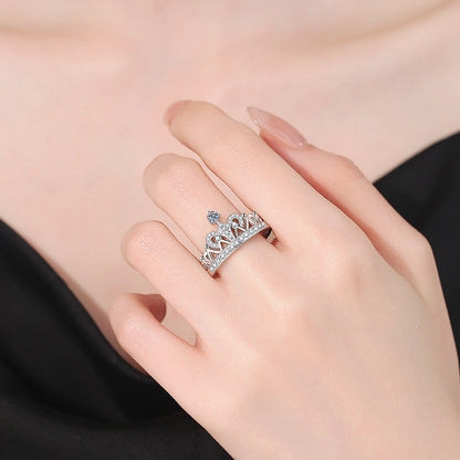 [Garvey]DREAMY CROWN MOISSANITE RING - 1.2CT ELEGANT PRINCESS STYLE