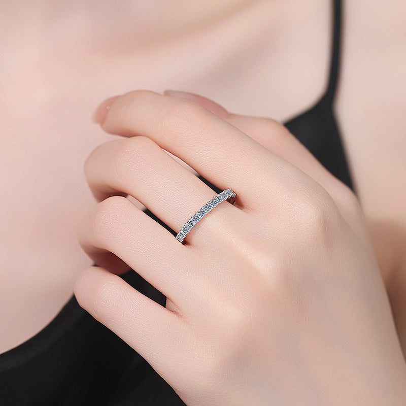 [Garvey]DAINTY 0.87CT FULL ETERNITY MOISSANITE RING