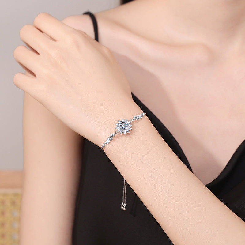 [Garvey]RADIANT SUNFLOWER MOISSANITE BRACELET