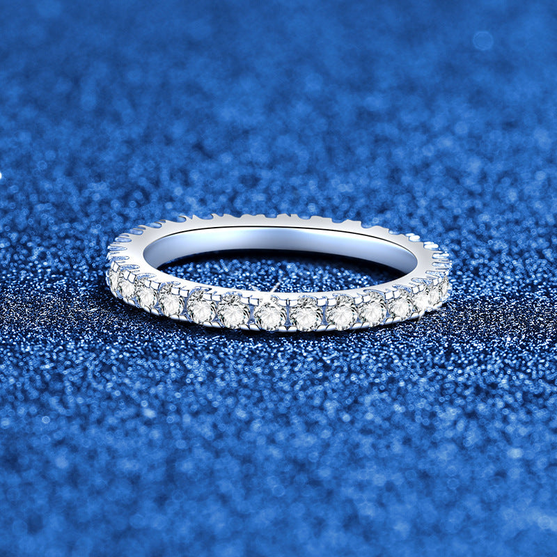 [Garvey]DAINTY 0.87CT FULL ETERNITY MOISSANITE RING