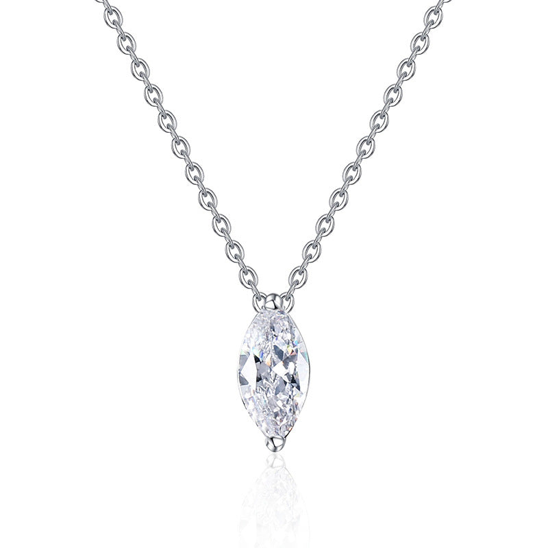 [Garvey]SOPHISTICATED MARQUISE-CUT MOISSANITE PENDANT NECKLACE