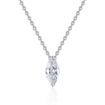 [Garvey]SOPHISTICATED MARQUISE-CUT MOISSANITE PENDANT NECKLACE