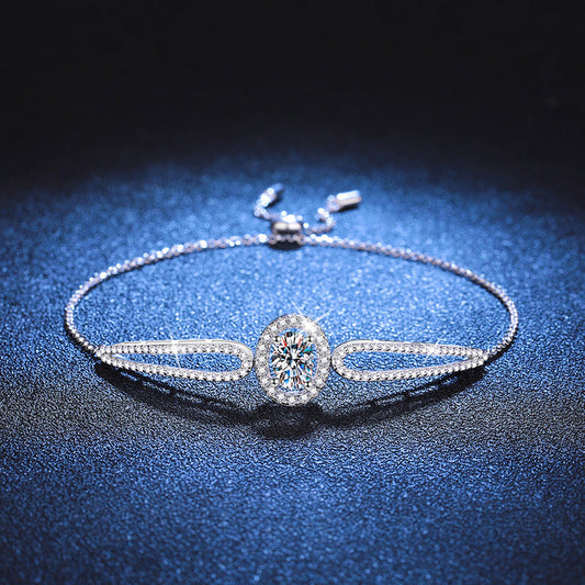 [Garvey]"PIGEON'S EGG" TEARDROP MOISSANITE BRACELET