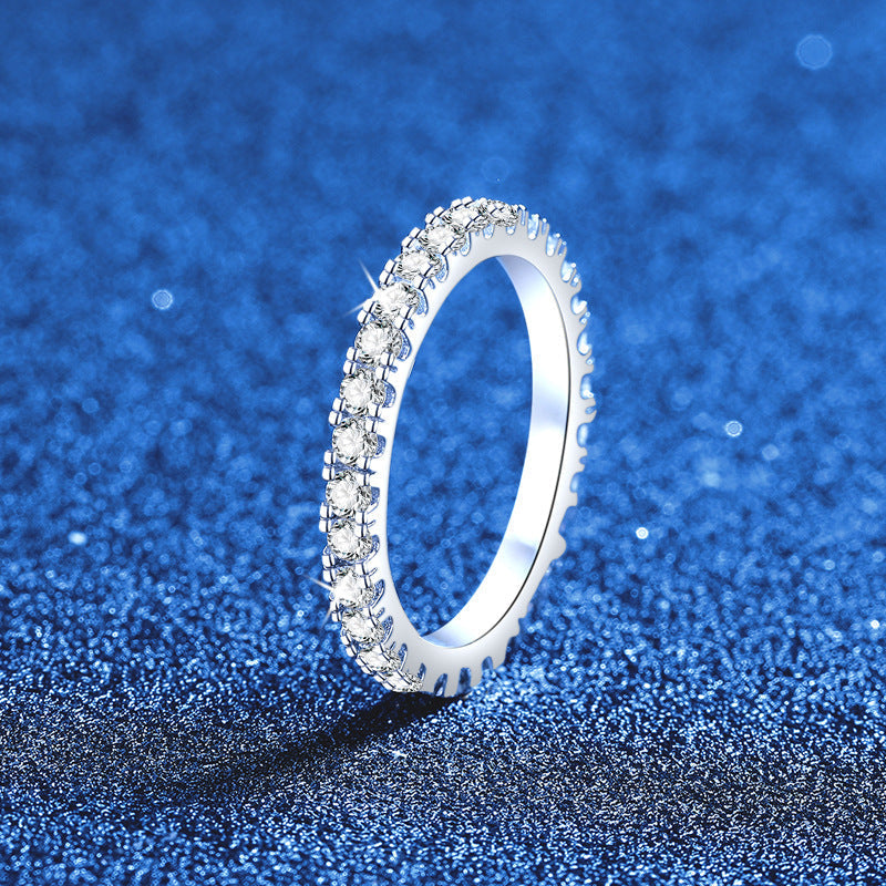 [Garvey]DAINTY 0.87CT FULL ETERNITY MOISSANITE RING