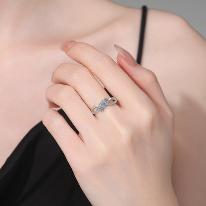 [Garvey]INTERTWINING LOVE MOISSANITE RING