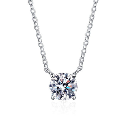 [Garvey]CLASSIC FOUR-PRONG SOLITAIRE MOISSANITE NECKLACE