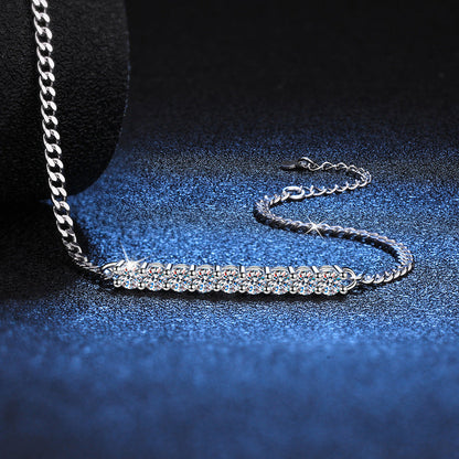 [Garvey]SMILING CURVE MOISSANITE BRACELET