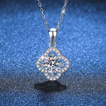 [Garvey]CLASSIC CLOVER MOISSANITE PENDANT NECKLACE