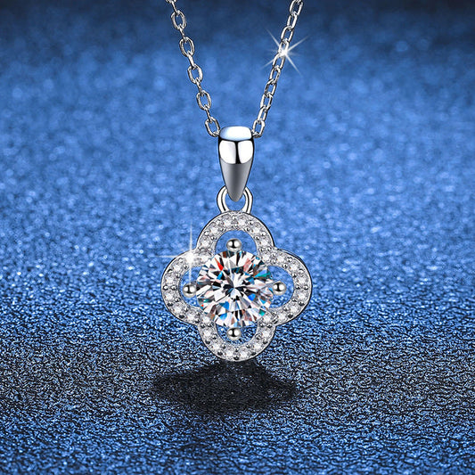 [Garvey]CLASSIC CLOVER MOISSANITE PENDANT NECKLACE