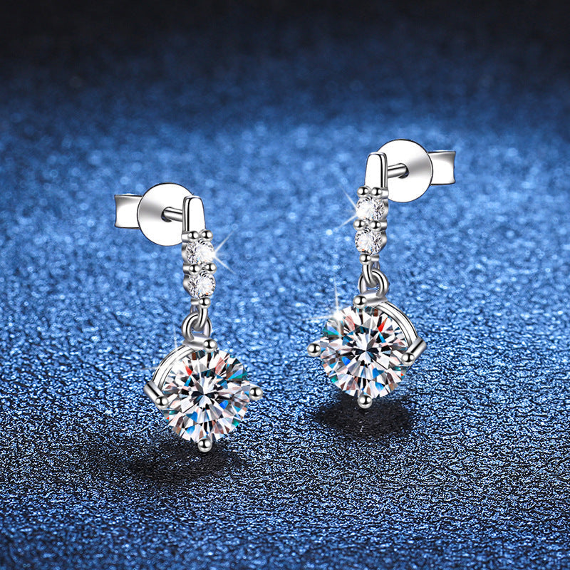 [Garvey]DYNAMIC TASSEL MOISSANITE DROP EARRINGS