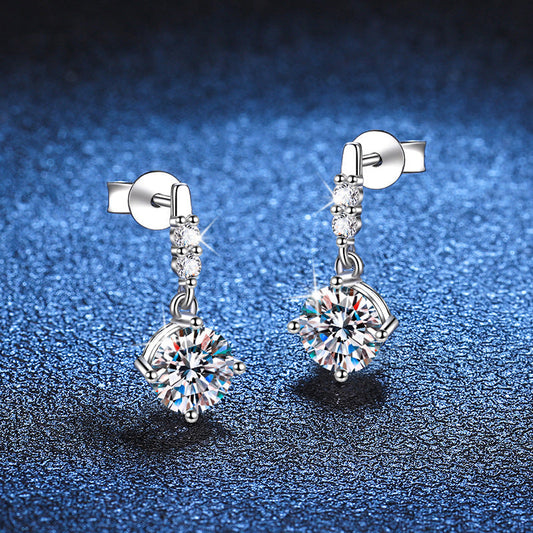 [Garvey]DYNAMIC TASSEL MOISSANITE DROP EARRINGS