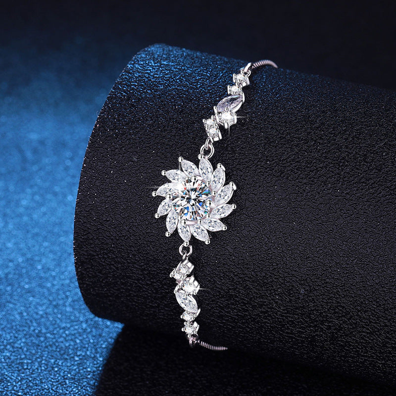 [Garvey]RADIANT SUNFLOWER MOISSANITE BRACELET