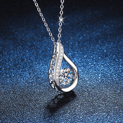 [Garvey]DANCING WATER DROP MOISSANITE NECKLACE