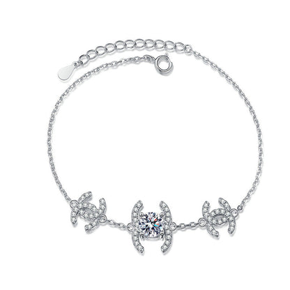 [Garvey]CLASSIC INTERLOCKING MOISSANITE BRACELET