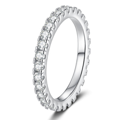 [Garvey]DAINTY 0.87CT FULL ETERNITY MOISSANITE RING