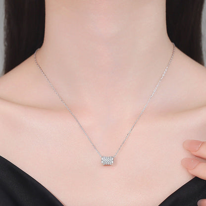 [Garvey]FULL-PAVE "HOURGLASS" MOISSANITE NECKLACE