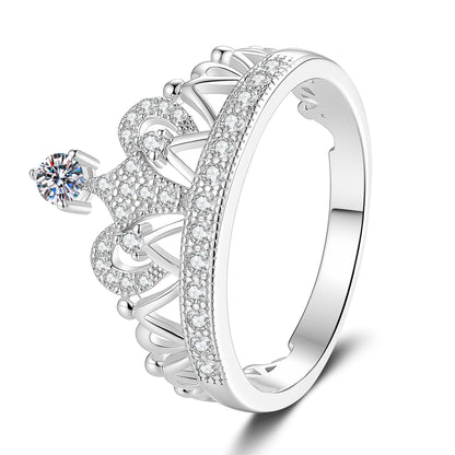 [Garvey]DREAMY CROWN MOISSANITE RING - 1.2CT ELEGANT PRINCESS STYLE