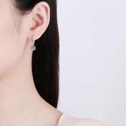 [Garvey]CLASSIC 6-PRONG MOISSANITE DROP EARRINGS