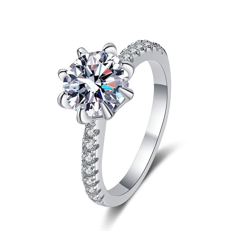 [Garvey]BOLD TIGER CLAW MOISSANITE ENGAGEMENT RING