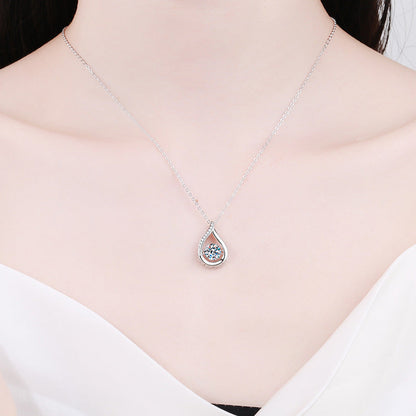 [Garvey]DANCING WATER DROP MOISSANITE NECKLACE