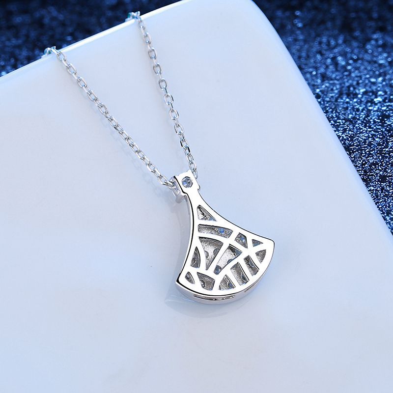 [Garvey]ELEGANT FAN-SHAPED MOISSANITE PENDANT NECKLACE