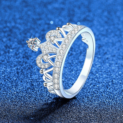 [Garvey]DREAMY CROWN MOISSANITE RING - 1.2CT ELEGANT PRINCESS STYLE