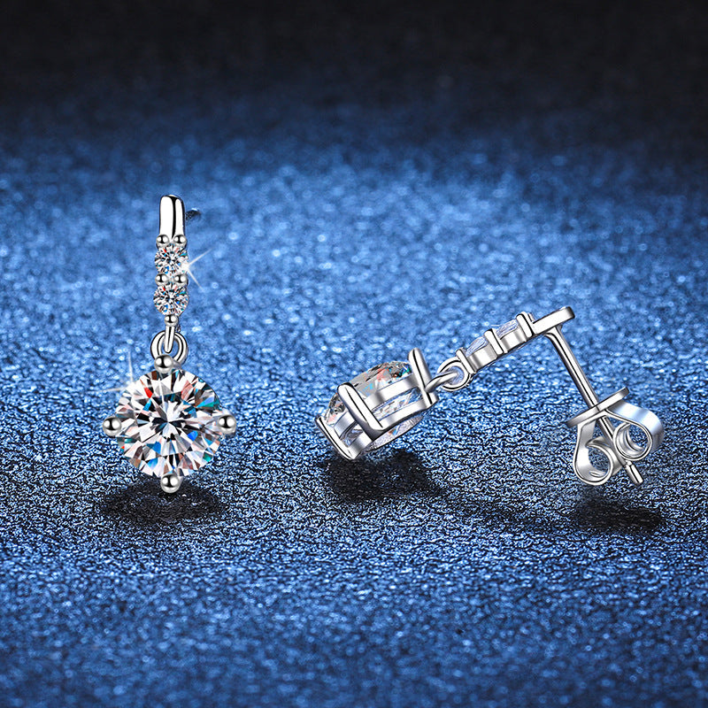 [Garvey]DYNAMIC TASSEL MOISSANITE DROP EARRINGS