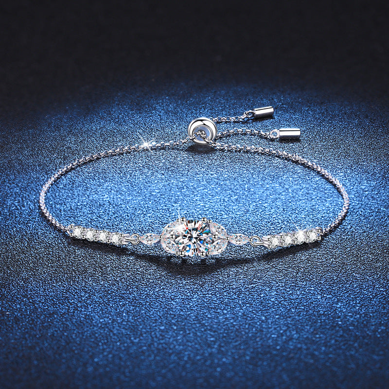 [Garvey]BLOOMING STAR-FLOWER MOISSANITE BRACELET