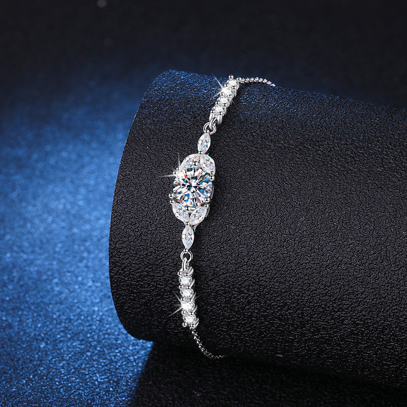 [Garvey]BLOOMING STAR-FLOWER MOISSANITE BRACELET