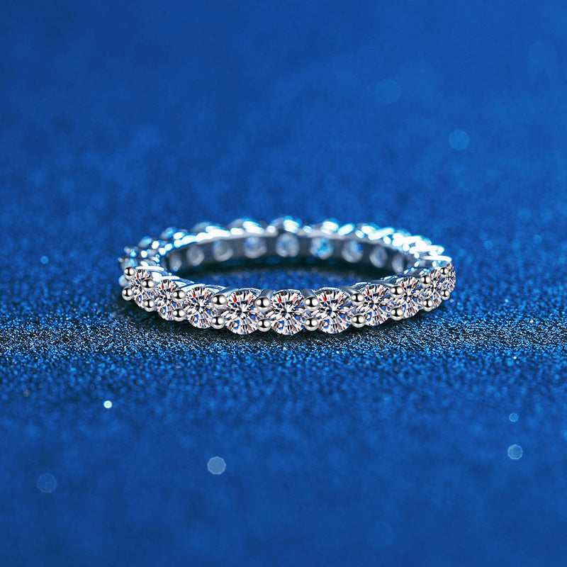 [Garvey]LUXURIOUS 2.2 CARAT FULL ETERNITY MOISSANITE RING