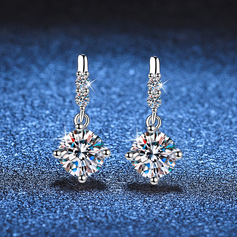 [Garvey]DYNAMIC TASSEL MOISSANITE DROP EARRINGS