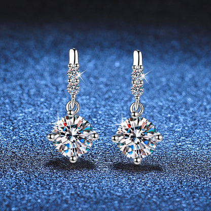 [Garvey]DYNAMIC TASSEL MOISSANITE DROP EARRINGS