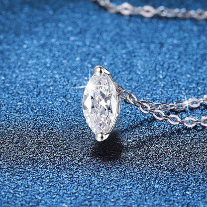 [Garvey]SOPHISTICATED MARQUISE-CUT MOISSANITE PENDANT NECKLACE