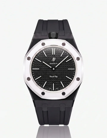 Silicone Strap & Case Royal Pop Ocho Negro(Customize  Colors)