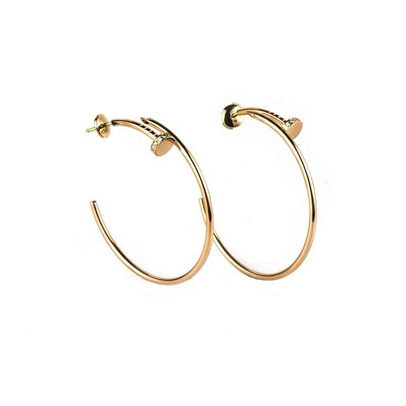 [Garvey ]JUSTE EARRINGS GOLD DIAMONDS 1.8MM