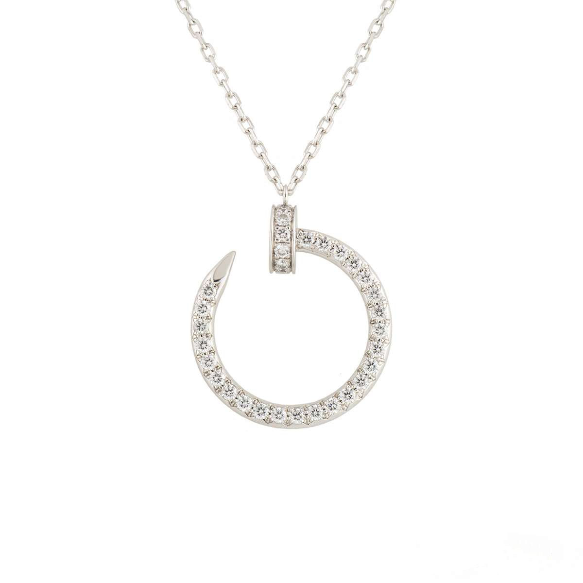 [Garvey ]JUSTE NECKLACE SILVER DIAMONDS