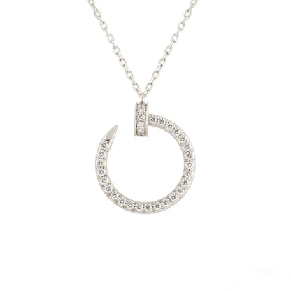 [Garvey ]JUSTE NECKLACE SILVER DIAMONDS