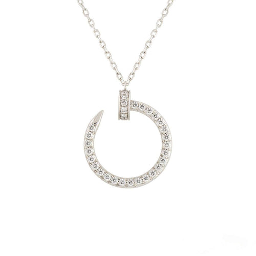 [Garvey ]JUSTE NECKLACE SILVER DIAMONDS