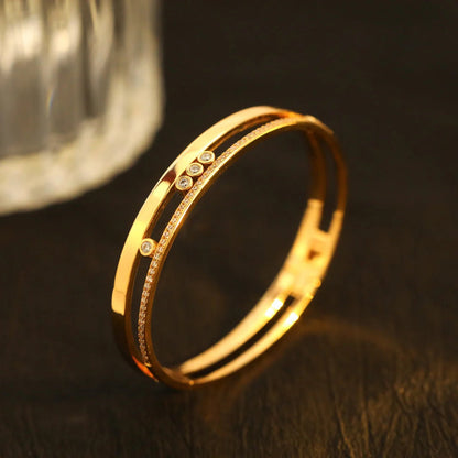 [Garvey]Move Romane Diamond Bangle Bracelet