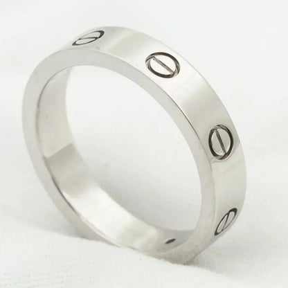 [Garvey ]LOVE RING 4MM 1 DIAMOND SILVER