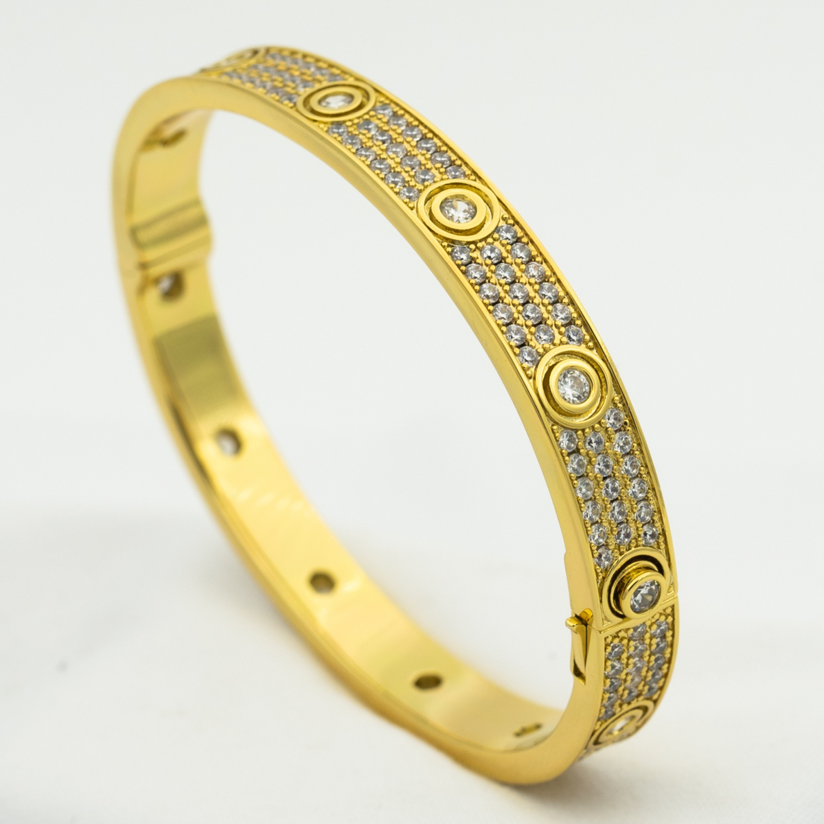 [Garvey ]LOVE BRACELET 6.1MM DIAMOND-PAVED 10 BIG DIAMONDS